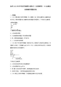 备考2023年中考化学真题专项练习（全国通用）-55金属活动性顺序图像分析
