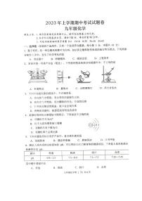 湖南省常德市澧县2022-2023学年九年级下学期期中考试化学试题
