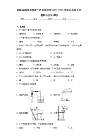 湖南省湘潭市湘潭江声实验学校2022-2023学年九年级下学期期中化学试题（含答案）