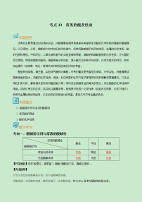 中考化学一轮复习过关练习考点33  常见的酸及性质（教师版）