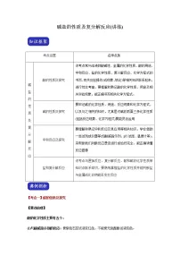 中考化学压轴题 专题03 酸碱盐的性质及复分解反应(讲练)(原卷版)