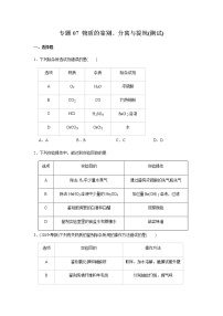 中考化学压轴题  专题07 物质的鉴别、分离与提纯（测试）（原卷版）