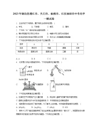 2023年湖北省潜江市、天门市、仙桃市、江汉油田市中考化学一模试卷