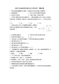 2023年山西省太原五中中考化学一模试卷（含答案解析）