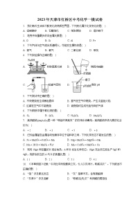 2023年天津市红桥区中考化学一模试卷（含答案解析）