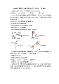 2023年安徽省合肥市蜀山区中考化学一模试卷（含答案解析）