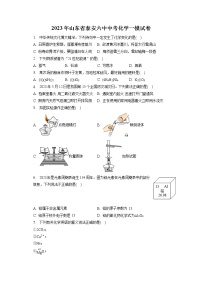 2023年山东省泰安六中中考化学一模试卷（含答案解析）