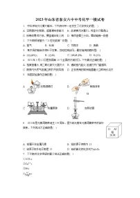 2023年山东省泰安六中中考化学一模试卷（含答案解析）