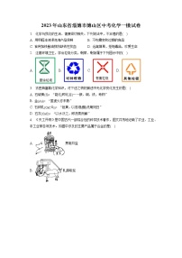 2023年山东省淄博市博山区中考化学一模试卷（含答案解析）