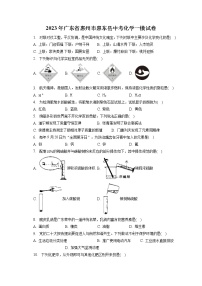 2023年广东省惠州市惠东县中考化学一模试卷（含答案解析）