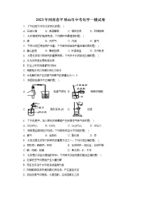2023年河南省平顶山市中考化学一模试卷(含答案解析)