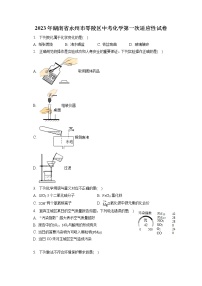 2023年湖南省永州市零陵区中考化学第一次适应性试卷（含答案解析）