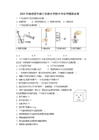 2023年海南省年海口市部分学校中考化学模拟试卷（含答案解析）