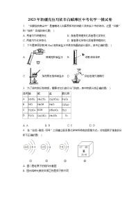 2023年新疆克拉玛依市白碱滩区中考化学一模试卷（含答案解析）