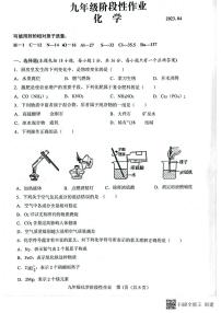 2023年山东省临沂市沂水县中考一模考试化学试题