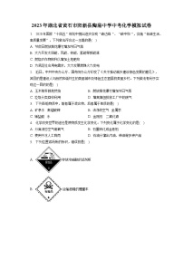 2023年湖北省黄石市阳新县陶港中学中考化学模拟试卷(含答案解析)