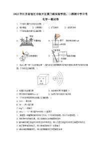 2023年江苏省宿迁市经开区厦门路实验学校、三棵树中学中考化学一模试卷（含答案解析）