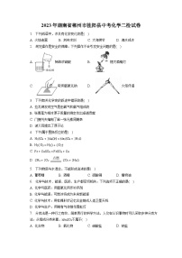 2023年湖南省郴州市桂阳县中考化学二检试卷(含答案解析)