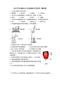 2023年江西省九江市永修县中考化学一模试卷(含答案解析)