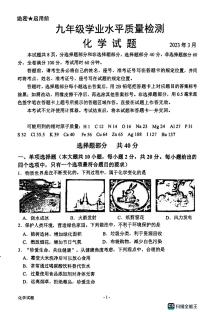 2023年山东省济南市市中区中考一模化学试题