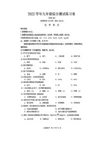 2023年上海市奉贤区中考二模化学试题