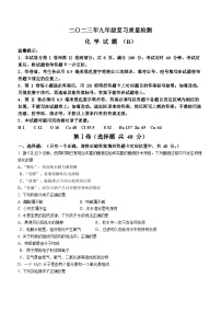 2023年山东省滨州市滨城区中考二模化学试题（含答案）