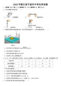 2022年浙江省宁波市中考化学试卷【含答案】