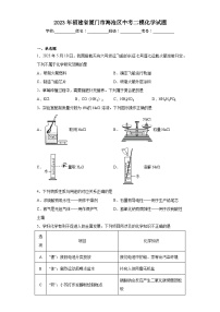 2023年福建省厦门市海沧区中考二模化学试题（含答案）