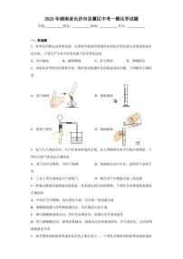 2023年湖南省长沙市岳麓区中考一模化学试题