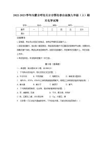 2022-2023学年内蒙古呼伦贝尔市鄂伦春自治旗九年级（上）期末化学试卷（含解析）