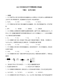 专题5  化学方程式——2023年河南省化学中考模拟题分项选编