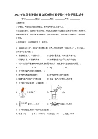 2023年江苏省无锡市惠山区东绛实验学校中考化学模拟试卷（含解析）