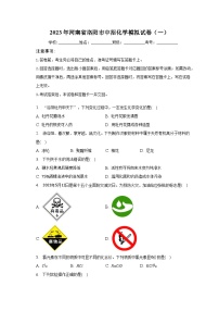 2023年河南省洛阳市中招化学模拟试卷(一)(含解析)