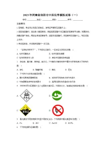 2023年河南省洛阳市中招化学模拟试卷(一)(含解析)