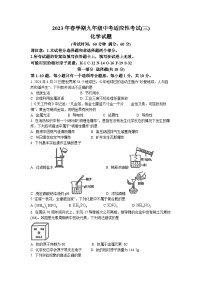 2023年江苏省泰州市泰州中学附属初级中学中考三模化学试题