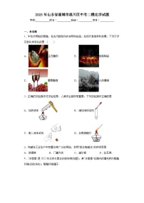 2023年山东省淄博市淄川区中考二模化学试题(含解析)