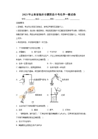 2023年山东省临沂市蒙阴县中考化学一模试卷（含解析）