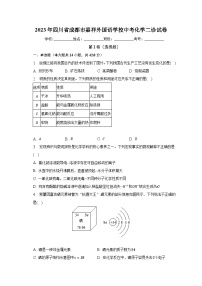 2023年四川省成都市嘉祥外国语学校中考化学二诊试卷（含解析）