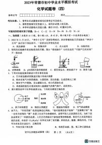 2023年湖南省常德市初中学业水平第四次模拟考试化学试卷