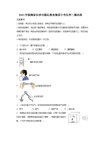 2023年湖南省长沙市雅礼教育集团中考化学二模试卷(含解析)