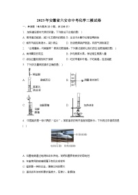 2023年安徽省六安市中考化学三模试卷（含解析）