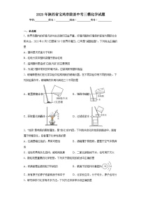 2023年陕西省宝鸡市陇县中考三模化学试题(含答案)