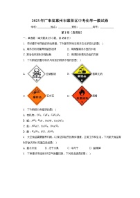 2023年广东省惠州市惠阳区中考化学一模试卷（含解析）