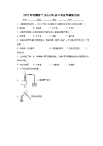 2023年河南省平顶山市叶县中考化学模拟试卷（含解析）