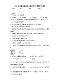 2023年安徽省滁州市全椒县中考三模化学试题（含解析）