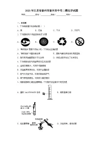 2023年江苏省泰州市泰兴市中考二模化学试题(含解析)