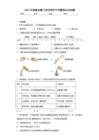 2023年福建省厦门市同安区中考模拟化学试题(含解析)