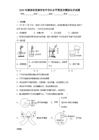 2023年湖南省常德市初中学业水平第四次模拟化学试题（含解析）