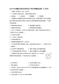 2023年安徽省合肥市包河区中考化学模拟试卷(6月份)(含解析)