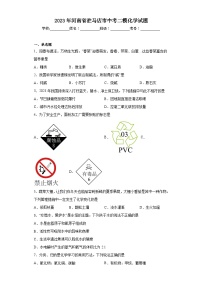 2023年河南省驻马店市中考二模化学试题（含解析）